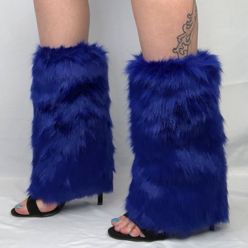 * Royal Warming Heart * Velvet Fur High Heel Boots - Picture 5 of 8